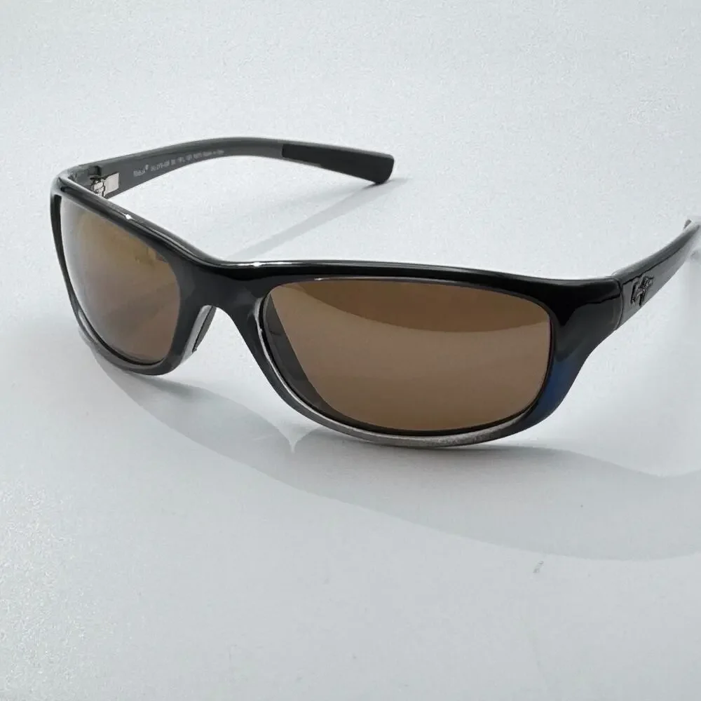 Maui Jim Sunglasses Kipahulu STG-BG MJ279-03F Brown Wrap Frame Bronze Lens 59mm